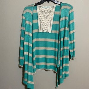 Teal cardigan